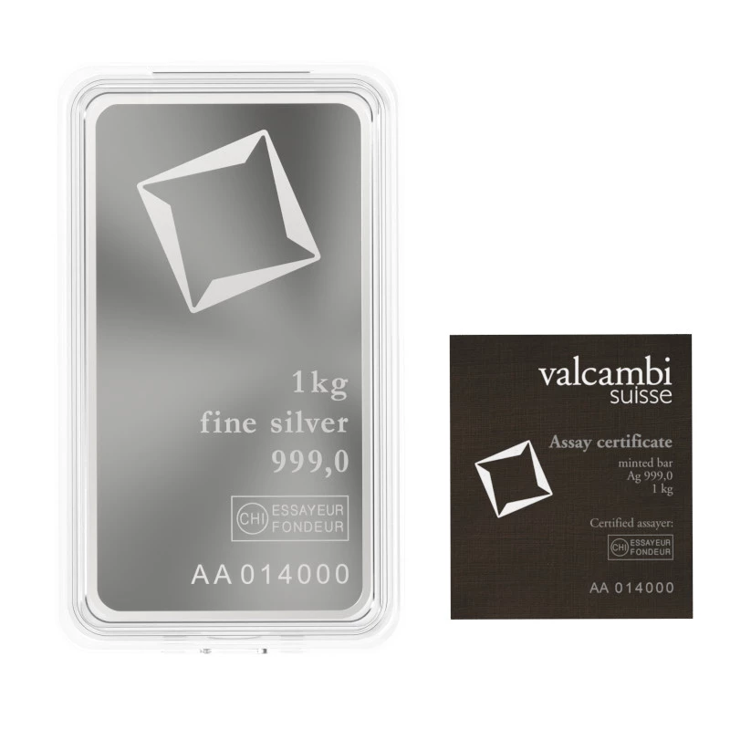 Valcambi Silver Bar (1KG)
