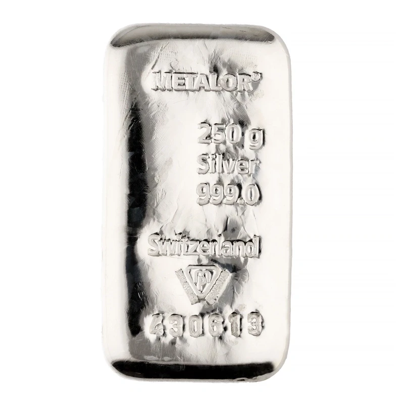 Silver Bar Metalor (250g)