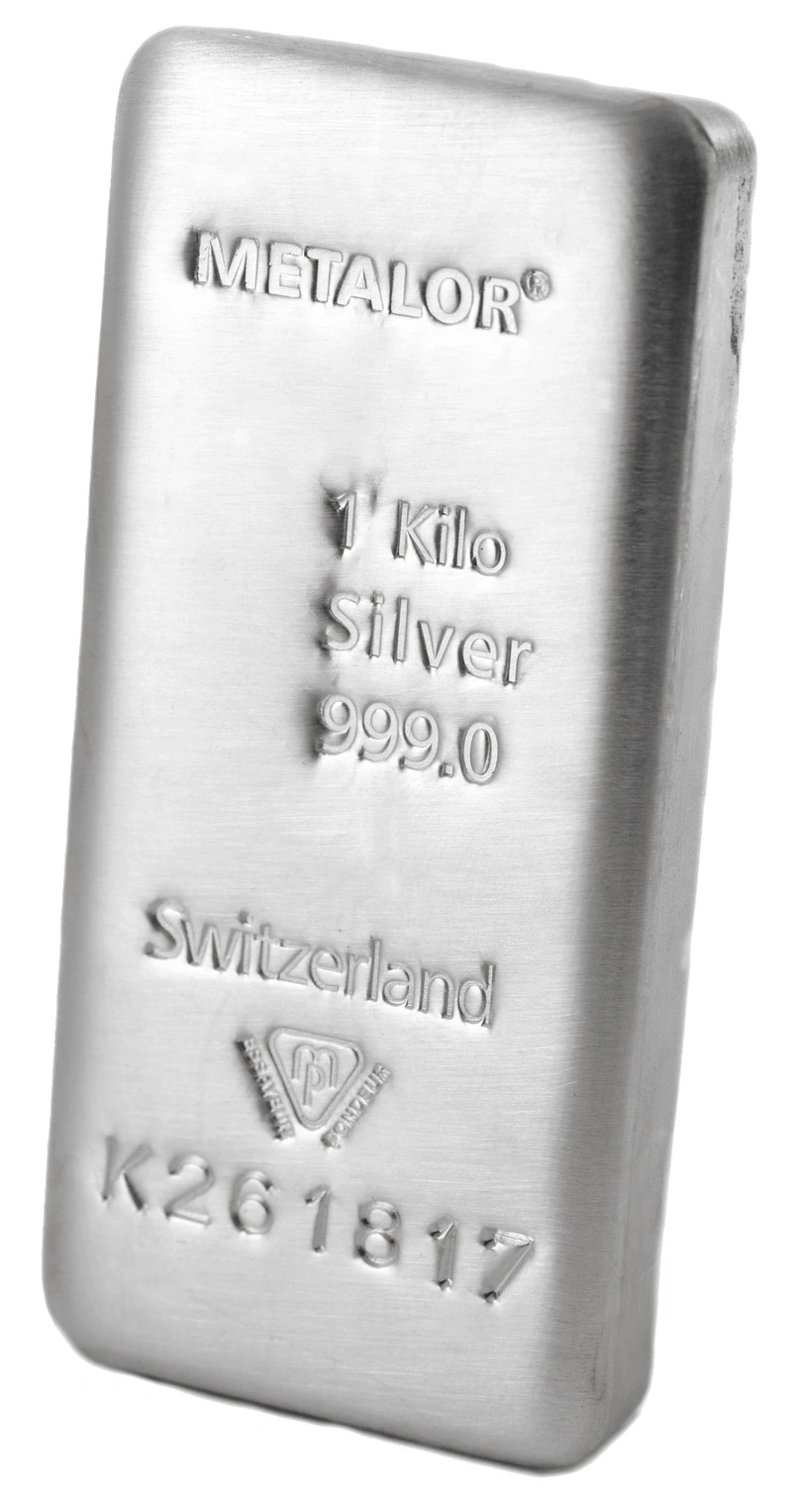 Silver Bar Metalor (1KG)